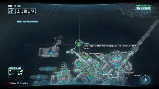 Batman Arkham Knight Collectibles Riddler Trophy 17 - Bleake Island смотреть онлайн