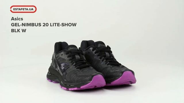 Кроссовки для бега Asics GEL-NIMBUS 20 LITE-SHOW BLK W FW18-19 1012A037-001 смотреть онлайн