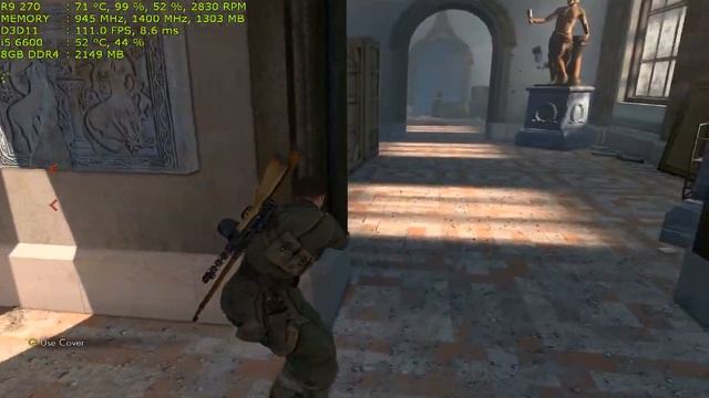 Sniper Elite V2 on i5 6600 3.30 GHZ + Sapphire R9 270 2GB OC смотреть онлайн