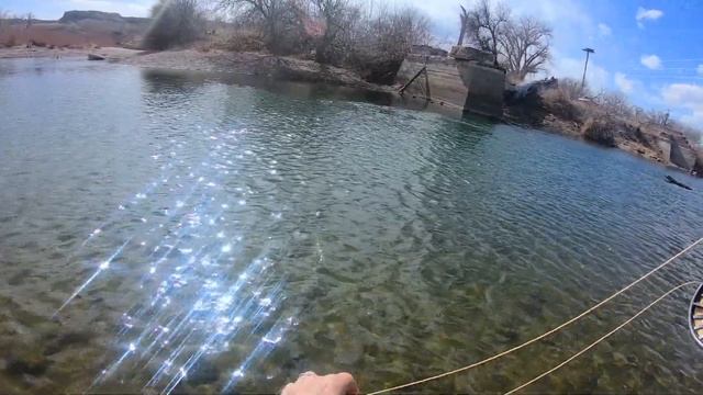 Tiny Dry Flies Pueblo Tailwater fly fishing in February смотреть онлайн