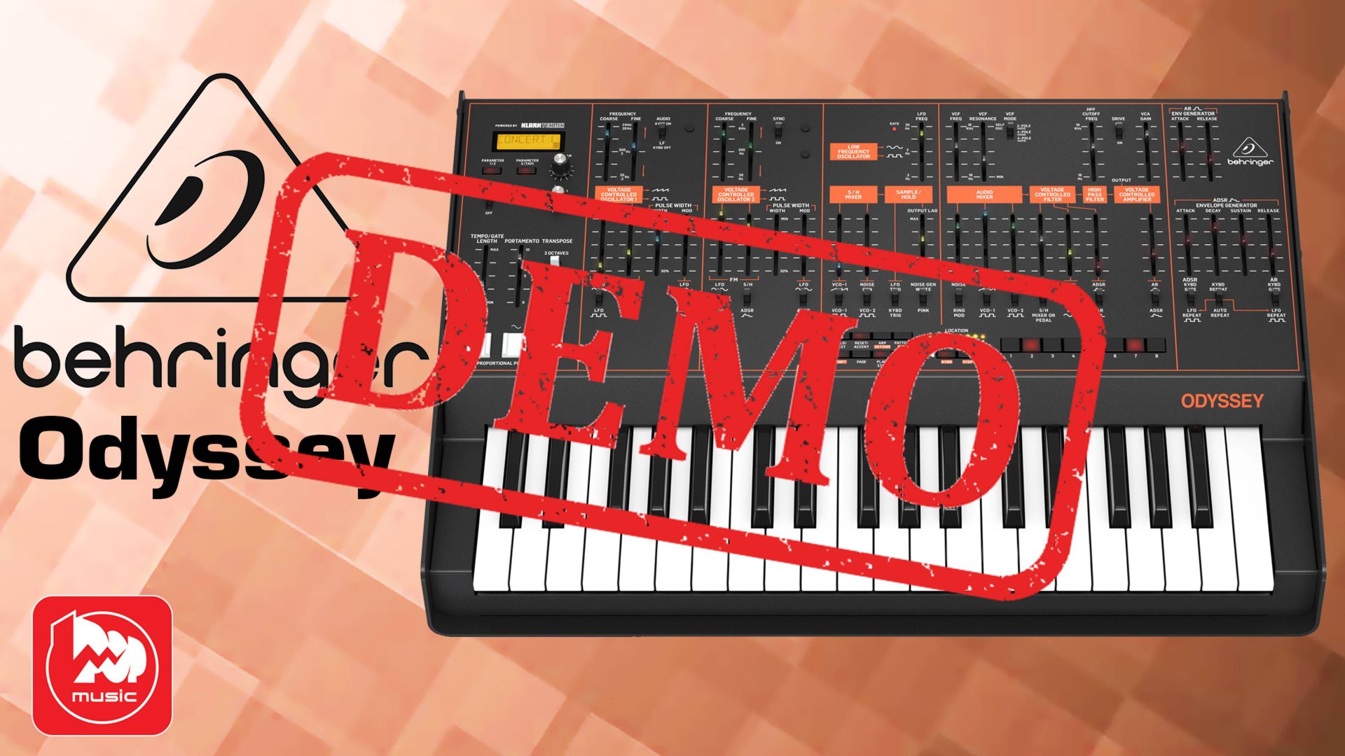 Синтезатор BEHRINGER ODYSSEY - демонстрация звучания смотреть онлайн
