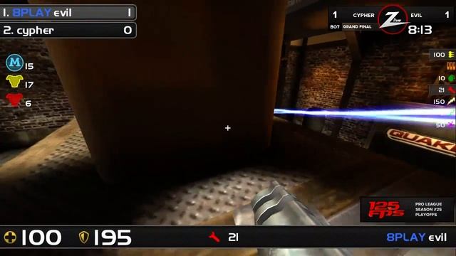 125FPS Pro League Season #25 Grand Final - Evil vs Cypher смотреть онлайн