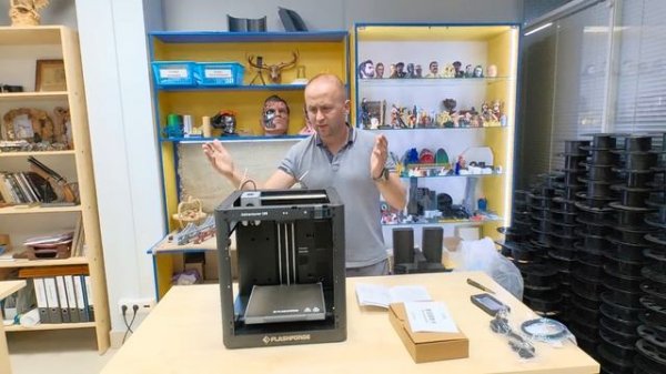 Flashforge Adventure 5M - зачем я его купил? Распаковка и первое знакомство.