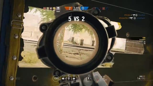 Rainbow six siege Epic double avec l'arme de Smoke (APO_Nano) смотреть онлайн