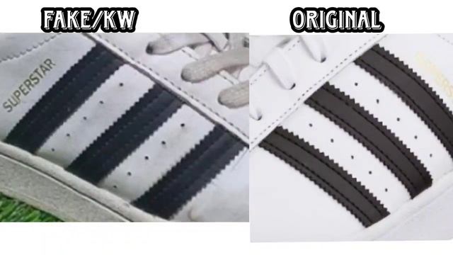 Perbedaan Desain Sepatu Adidas Superstar White Black ORI Dan Fake