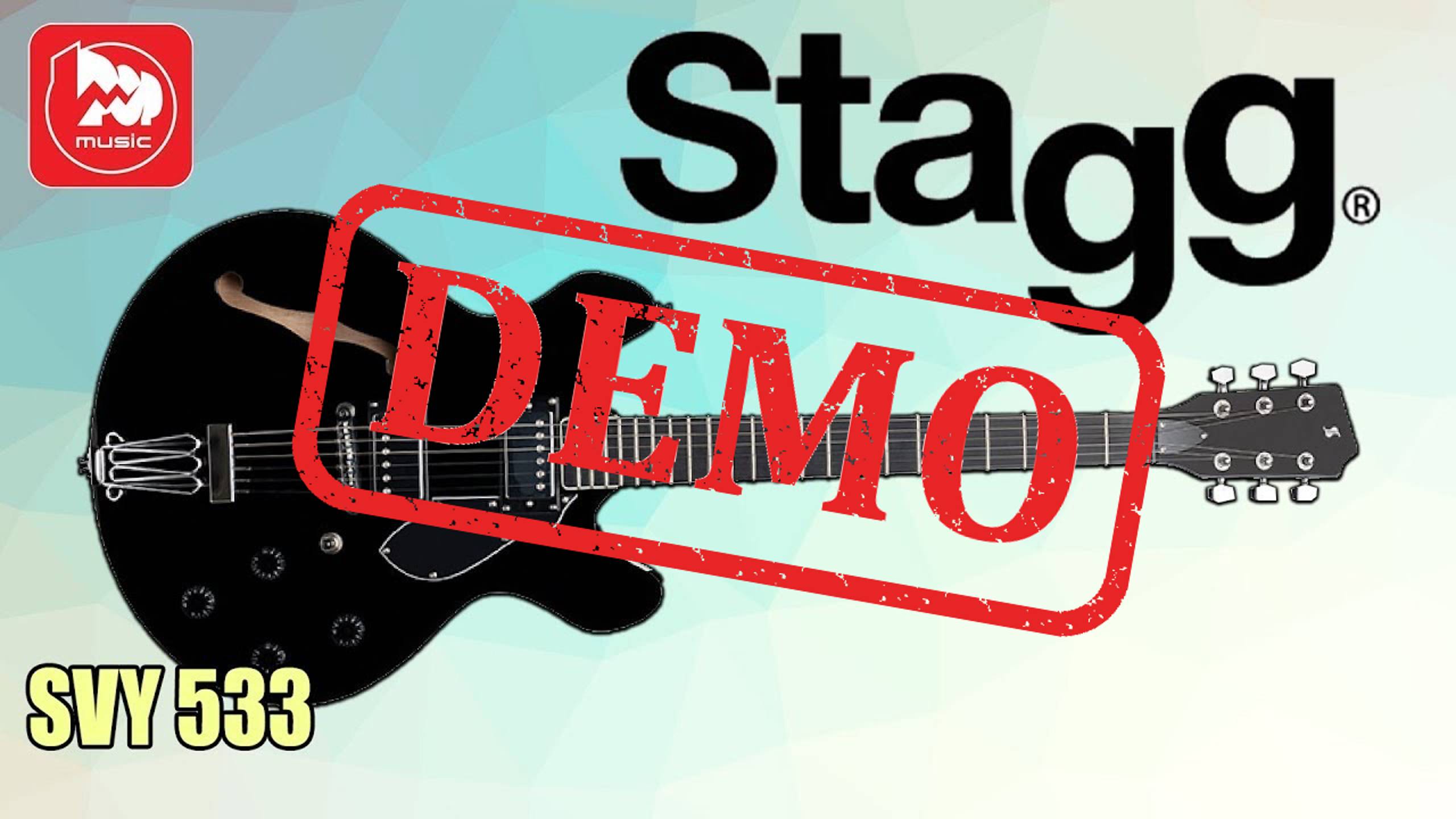 Полуакустическая STAGG SVY 533 BK - демонстрация звучания смотреть онлайн