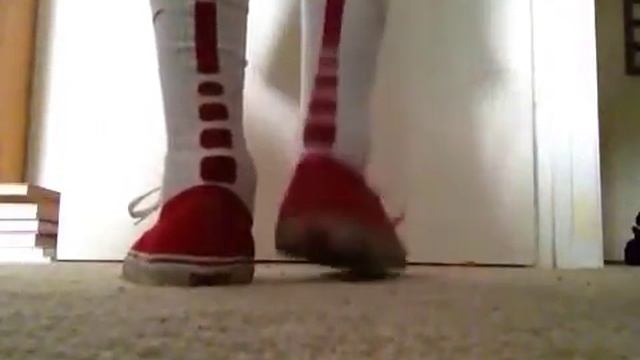 Nike elite socks white/red on feet смотреть онлайн
