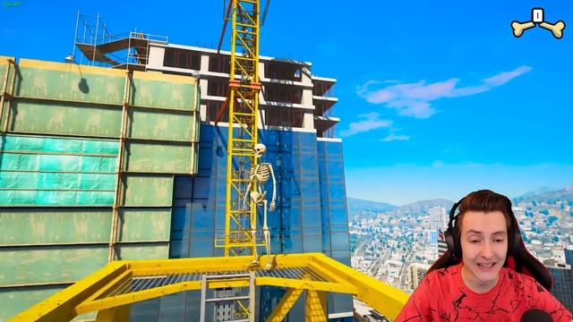 Скелет Сломал ВСЕ КОСТИ в ГТА 5 ОНЛАЙН! (GTA 5 ONLINE)