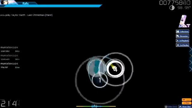 Osu! Taylor Swift - Last Christmas [ Hard ] | 98,87% DT FC 84pp смотреть онлайн