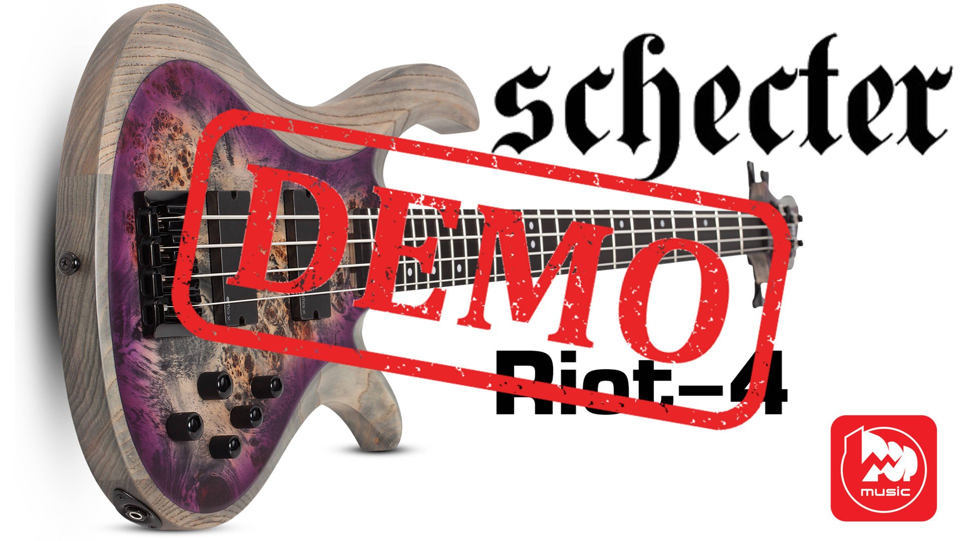 Бас-гитара SCHECTER RIOT-4 - демонстрация звучания смотреть онлайн
