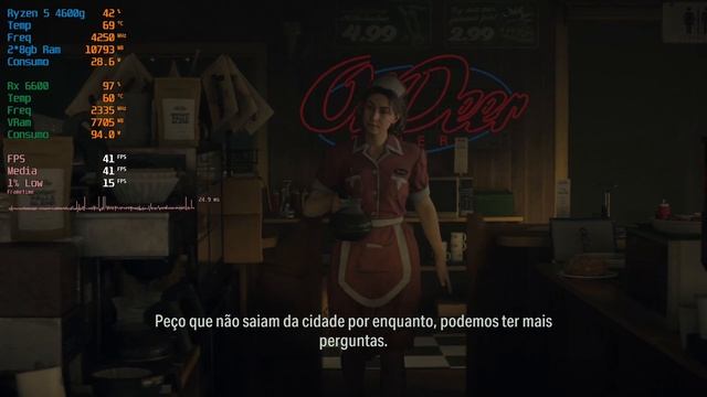 Alan Wake 2  - Rx 6600 #alanwakeii #rx6600 #vega7