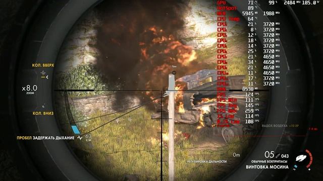 Sniper Elite 4 2k,1440p gameplay r5 5600x,RX 6700 XT dx11 смотреть онлайн