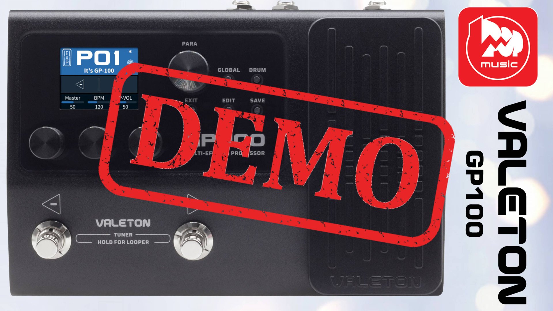 Процессор эффектов VALETON GP-100 - демонстрация звучания смотреть онлайн