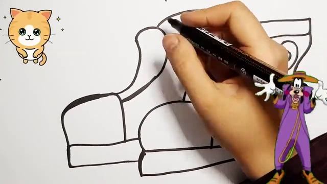 Bolalar uchun oyoq kiyim rasmini chizish/Drawing for children/Рисование ботинки для детей смотреть онлайн