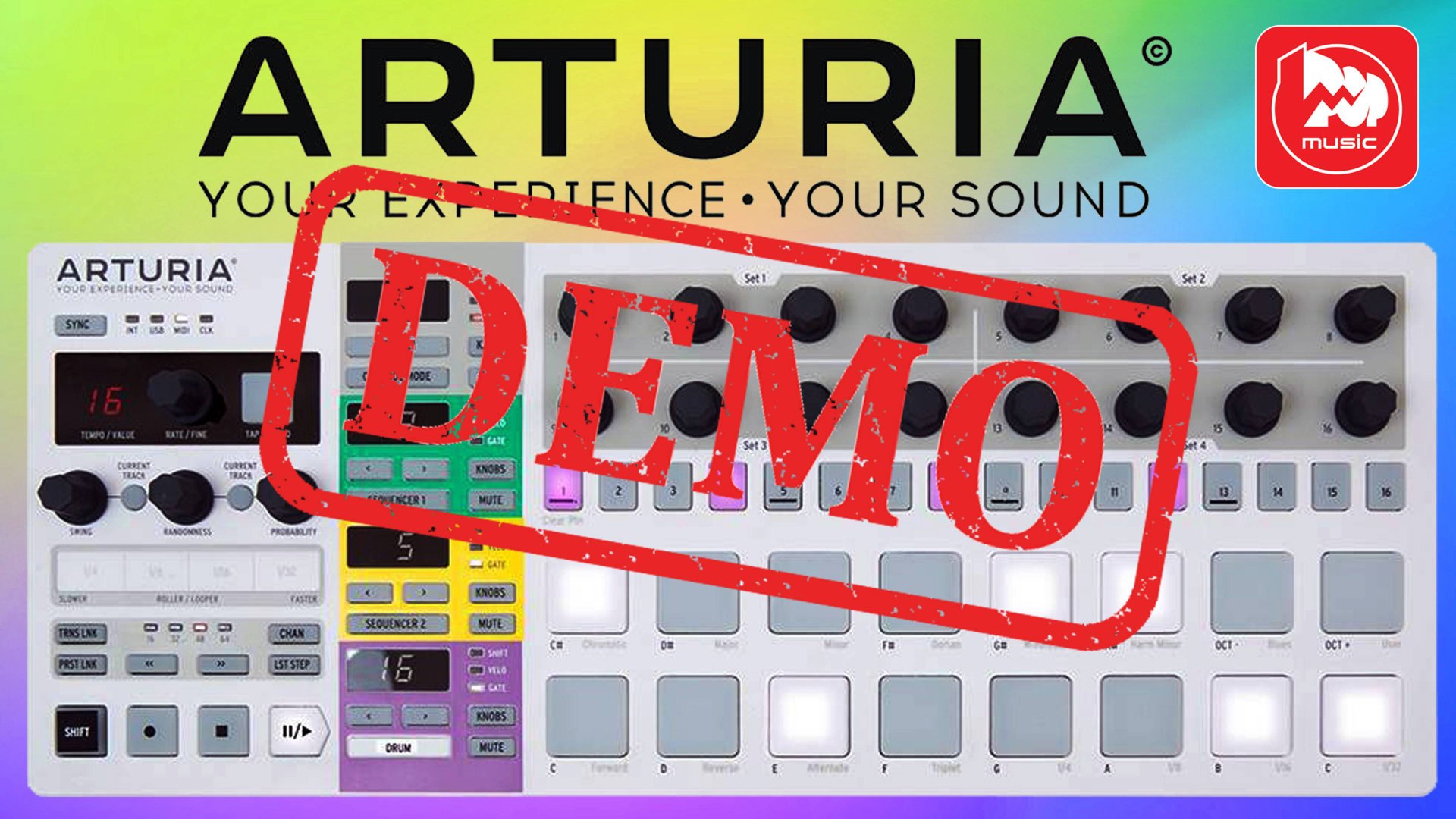 MIDI контроллер ARTURIA BeatStep Pro - демонстрация звучания смотреть онлайн