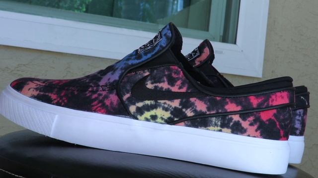 NIKE SB JANOSKI SLIP TIE DYE / ON - FEET смотреть онлайн