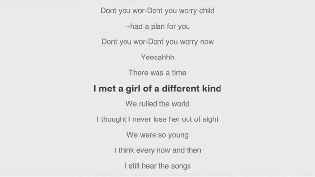 Don't you worry child Swedish House Mafia (feat. John Martin) Lyrics [HD] смотреть онлайн