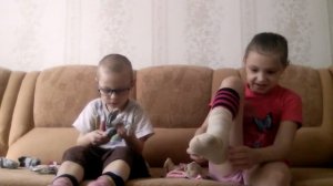 Носки челлендж! 10 слоев носков!