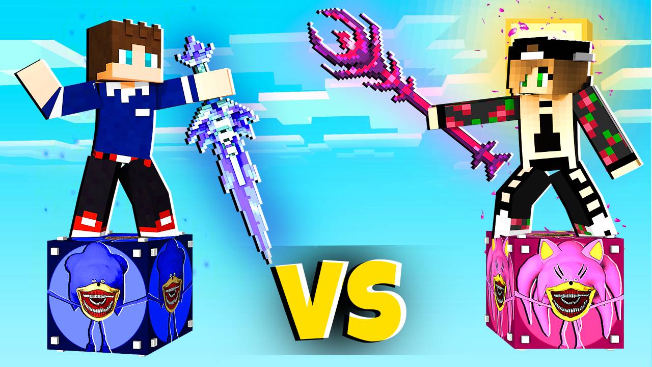 БИТВА Лаки Блок ШИН СОНИК vs Лаки Блок ЭМИ ТЕЙП СОНИК В МАЙНКРАФТ МУЛЬТИК смотреть онлайн