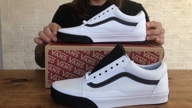 Van Old Skool Color Block ( Black / True White ) Unboxing + On Feet смотреть онлайн