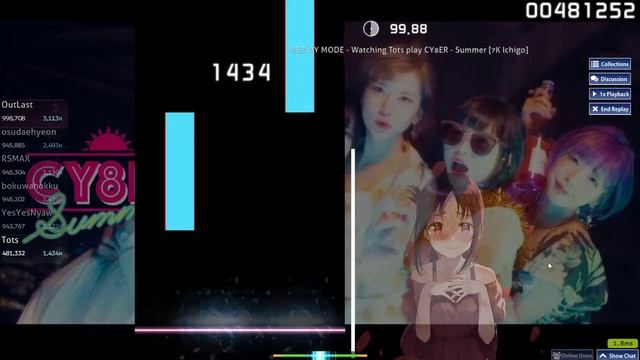 osu!mania: CY8ER - Summer [7K Ichigo] смотреть онлайн