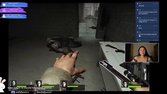 Zombies come in Asian girl's big assault rifle - Left 4 Dead 2 Dead Center Campaign смотреть онлайн