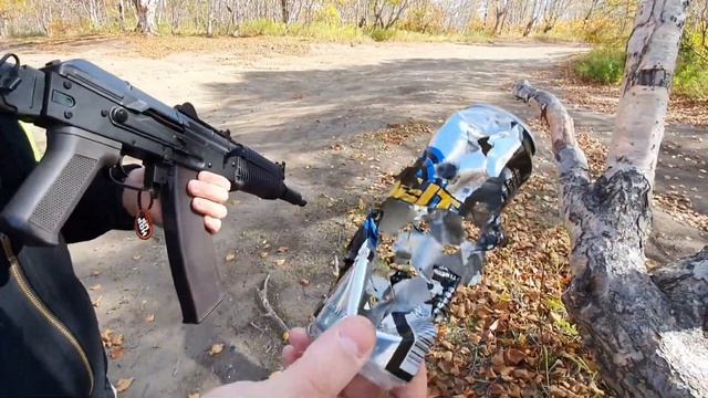 Стреляем из страйкбольного CYMA АКС-74У смотреть онлайн
