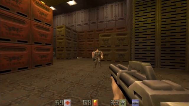 Quake 2 (1997) All Secrets Playthrough - Part 2: Bunker смотреть онлайн