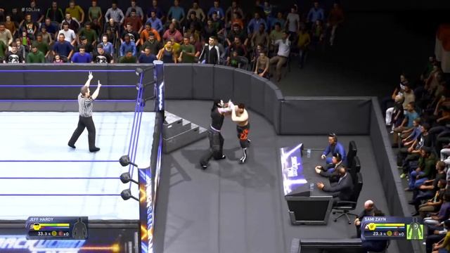 【WWE 2K20】WWE スマックダウン：シングルマッチ：ジェフ･ハーディ vs サミ･ゼイン смотреть онлайн