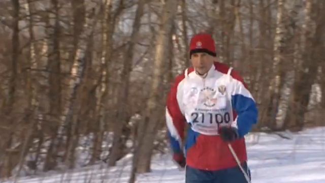 На лыжне района в д.Васильевское смотреть онлайн