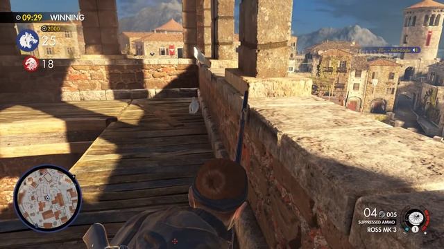 #287 Sniper Elite 4 Multiplayer: "LADY GAGA (ROSS MK Sniper Rifle) смотреть онлайн