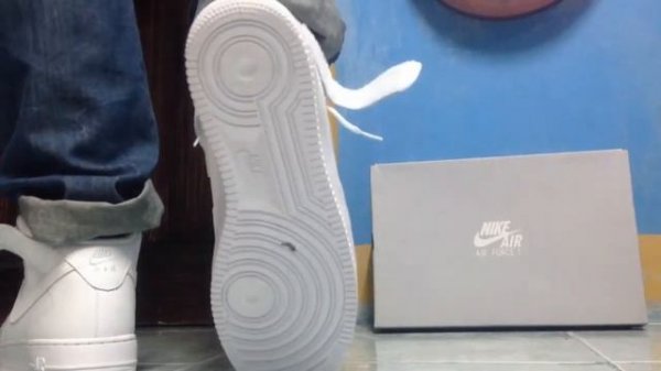 Nike Air Force 1 Mid "White on White" + ON FEET!