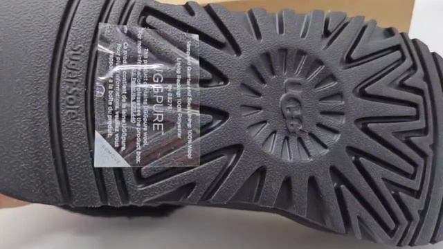 Обувь Ugg Funkette Platform Boots Black Leather смотреть онлайн