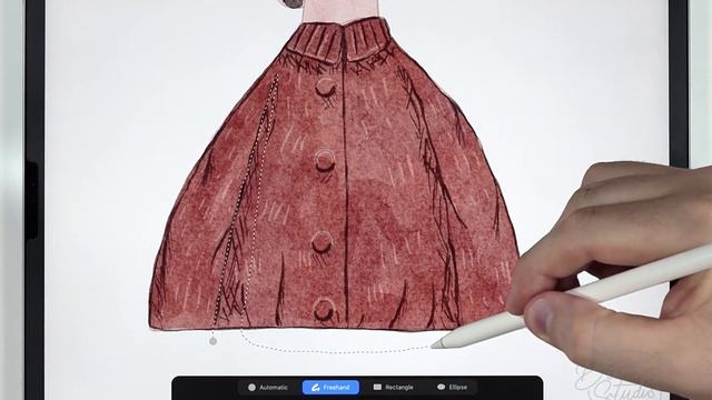 Watercolor People Illustration Tutorial // Taryn Knight Style Watercolor for Procreate смотреть онлайн