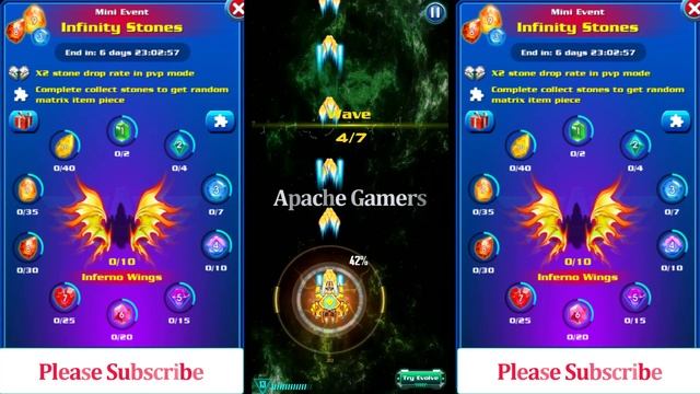 Galaxy Attack: Alien Shooter | New Mini Event infinity Stones | New inferno Wings | By Apache Gamer смотреть онлайн