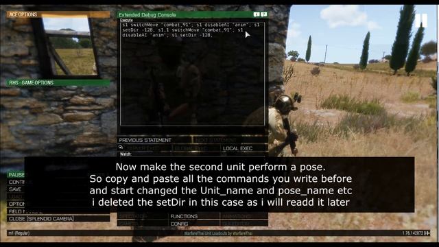 ARMA 3 tutorial | use debug console, switchMove, setDir, attachTo commands смотреть онлайн