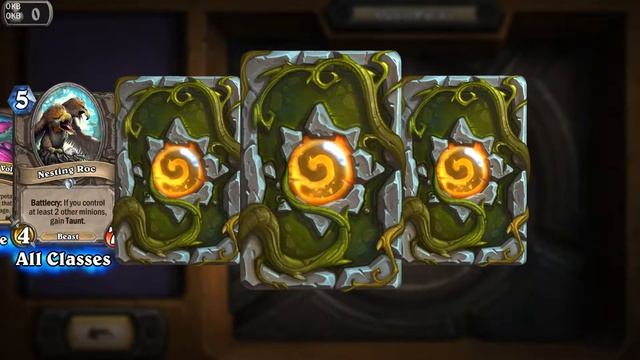 Terrorscale Stalker and Direhorn Hatchling - Journey to Un'Goro Hearthstone rare card pack opening смотреть онлайн