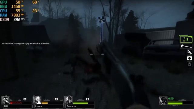 Así se ve Left 4 Dead 2 con una GeForce GTX 1650 - Intel Core i5-10400F смотреть онлайн
