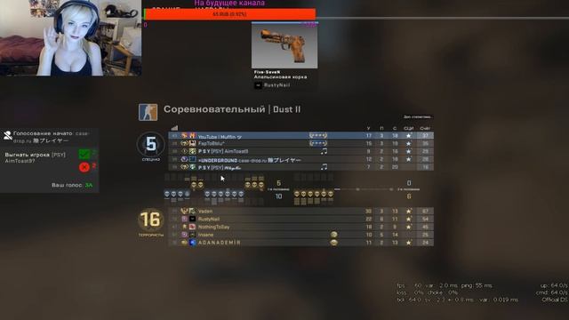 ДЕВУШКА СТРИМИТ CS GO смотреть онлайн