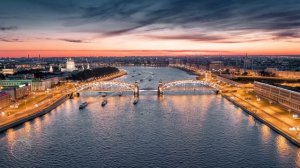 ПОЛЕТ НАД САНКТ-ПЕТЕРБУРГОМ (4K UHD) - Расслабляющая Музыка И Красивые Видео (4K Video UHD)