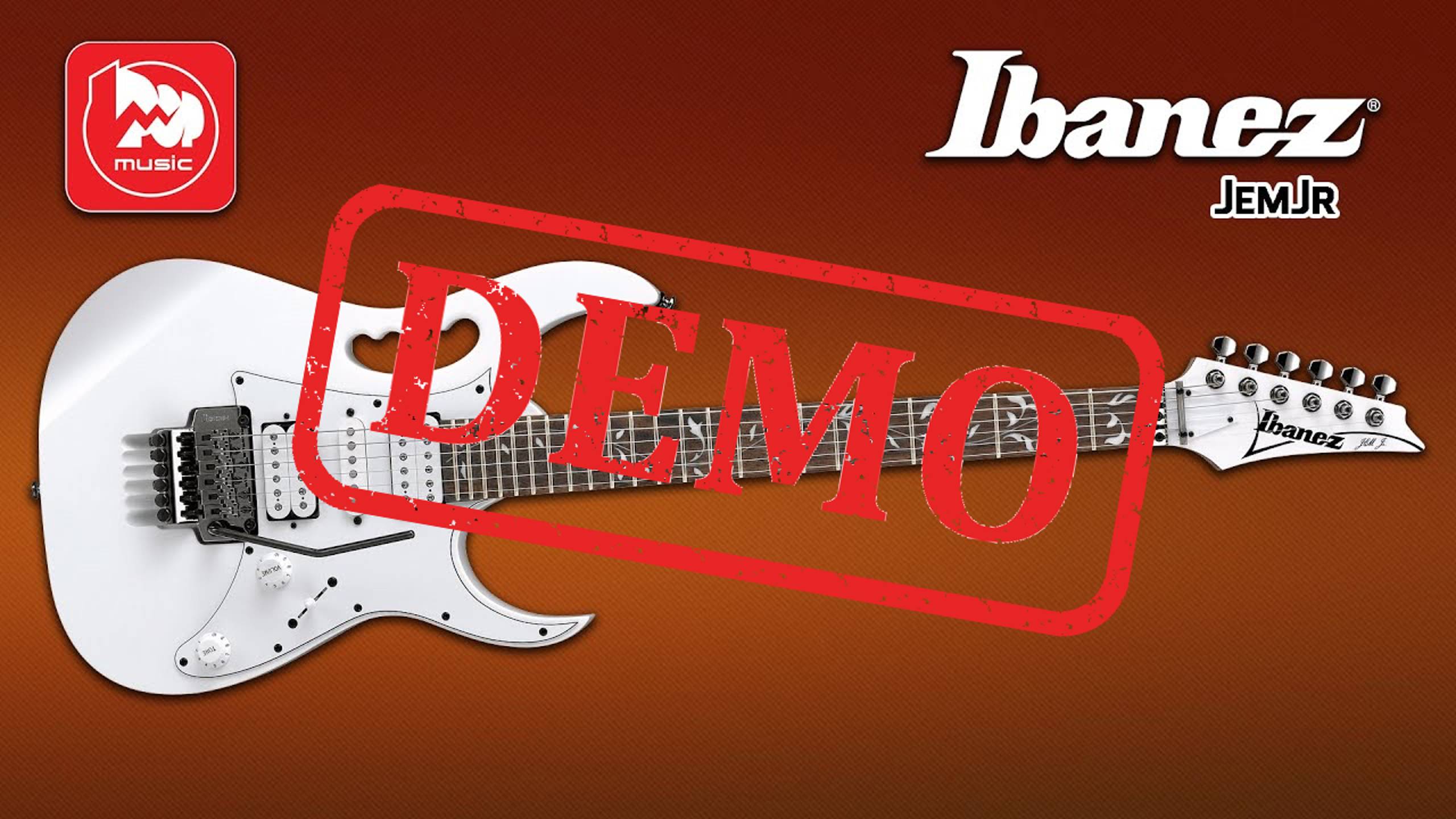 Электрогитара IBANEZ JEM-JR WHITE - демонстрация звучания смотреть онлайн