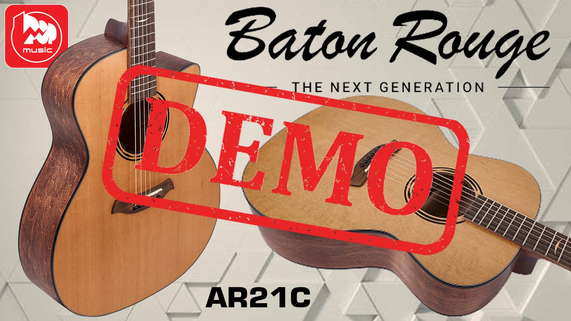 Акустическая гитара BATON ROUGE AR21C - демонстрация звучания смотреть онлайн