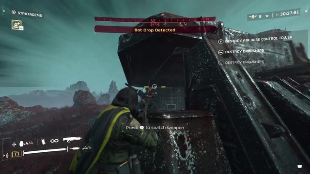 Helldivers 2: HELLDIVE T9 BOTS Solo Play смотреть онлайн