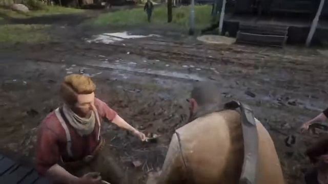 Two NPC's Just Randomly Fighting One Another - Red Dead Redemption 2 смотреть онлайн