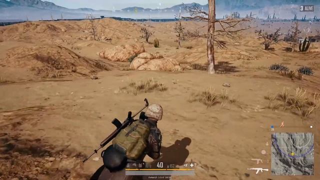 PUBG eating chicken dinner in the desert solo смотреть онлайн