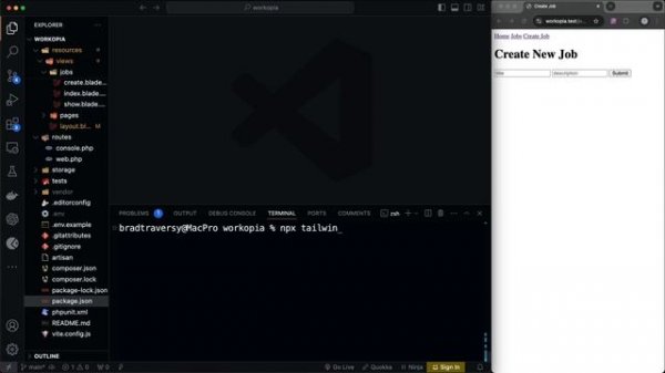004. Tailwind CSS & Vite Hot Reloading
