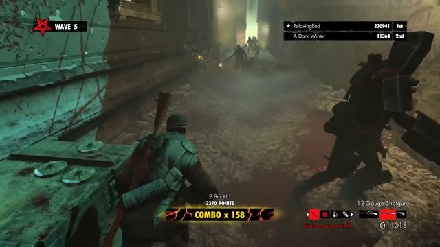 Zombie Army Trilogy HORDE MODE 764,000 Score, 273 Combo! "Dead End" Gameplay смотреть онлайн