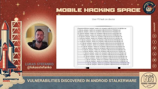 Vulnerabilities discovered in Android stalkerware ▪ Lukas Stefanko ▪ Ekoparty 2021: Mobile Hacking смотреть онлайн