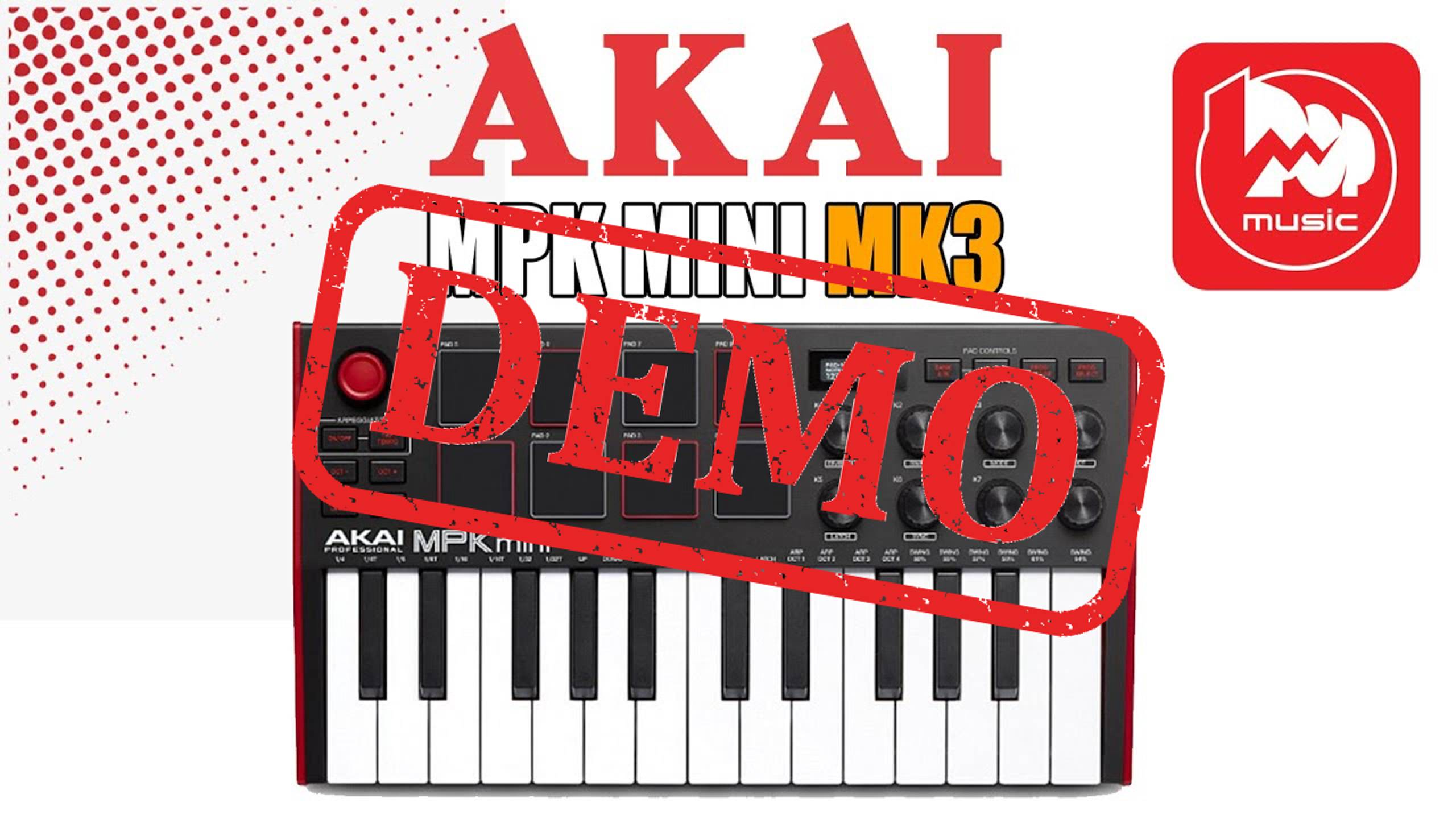 Миди-клавиатура AKAI MPK mini mk3 - демонстрация звучания смотреть онлайн