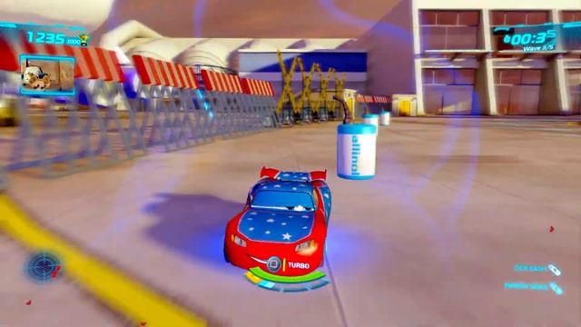 Cars 2 The Video Game | Daredevil Lightning - Hunter Mode (Satellite Quake) | Airport Arena смотреть онлайн